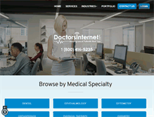 Tablet Screenshot of doctorsinternet.com